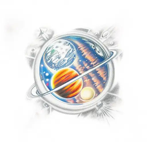 Astronaut Background Planet