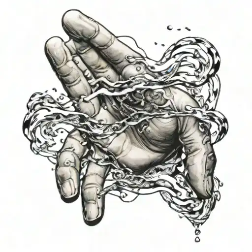 Hand And Water