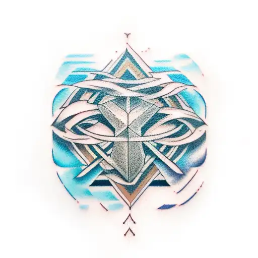 A Minimalist Tattoo Of A Rock And Roll Symbol Combined With A Video Game Icon