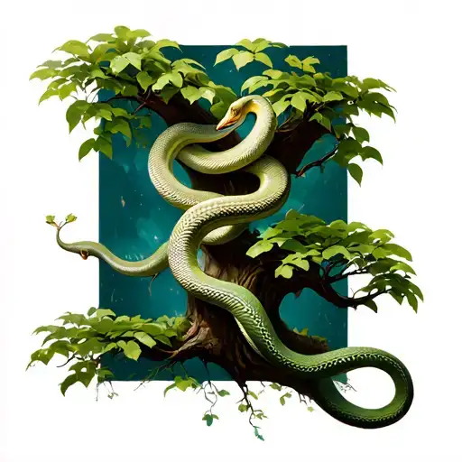 Snakes On A Tree Growing