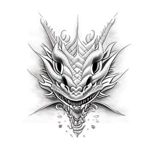 Dragon With Fire In The Lips