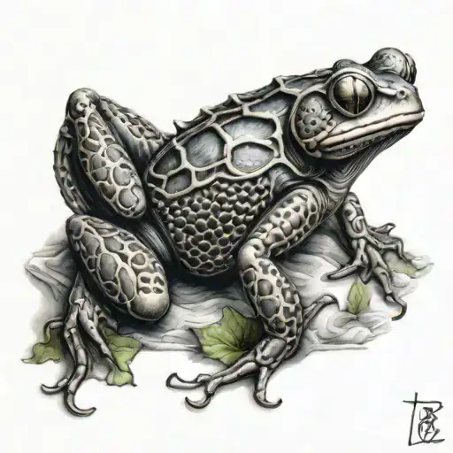 Scorpion On The Top Of A Frog