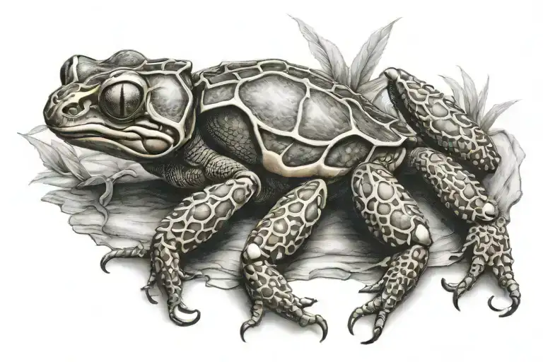 Scorpion On The Top Of A Frog