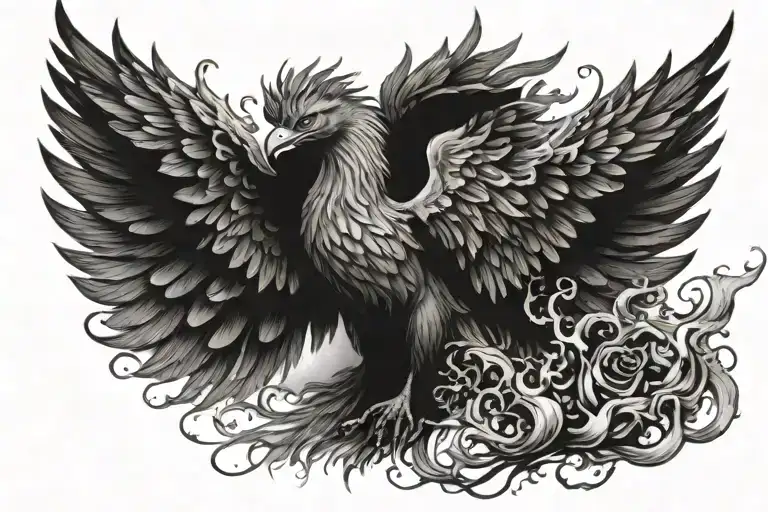 Phoenix Rising From The Ashes