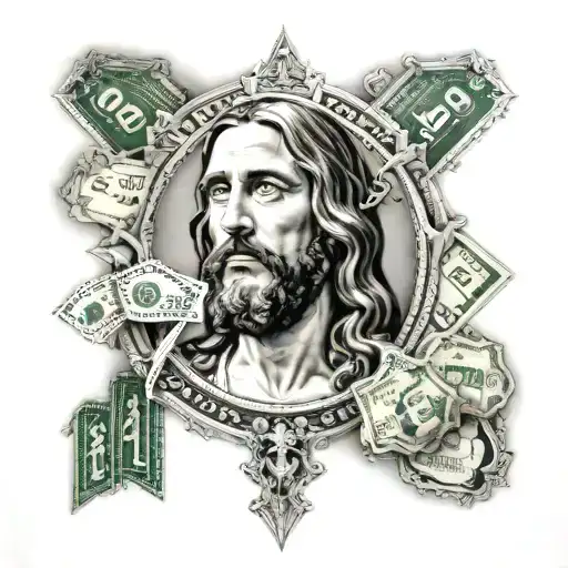 Thug Life Money Gamble Jesus Womans