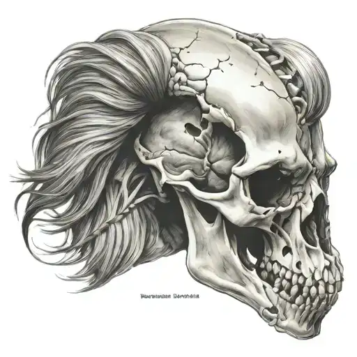 Horse Skull Side View