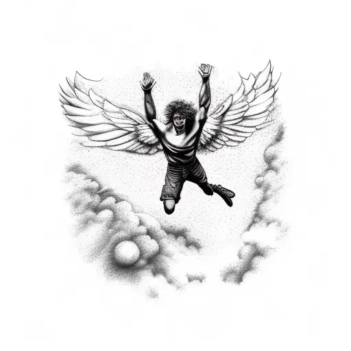 Icarus Falling Out Of The Sky Full Back