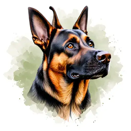 Dog Paste And A Malinois Headed Head
