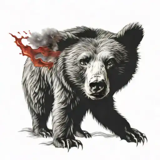 Bear With A Red Eyes
