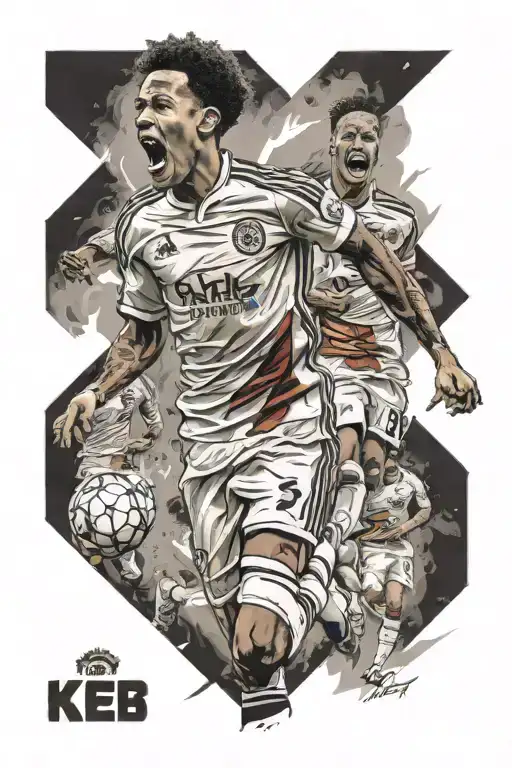 A Portrait Of Korey Smith Celebrating His Goal Against Manchester United