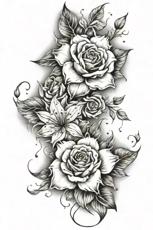 Floral Ranks Fullsleeve Stars