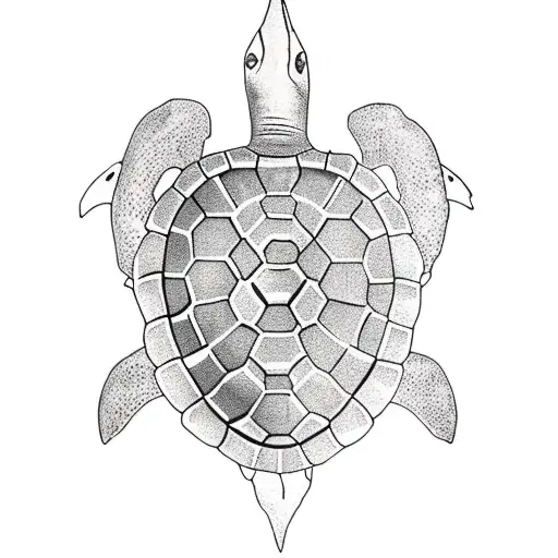 Turtle With Trident