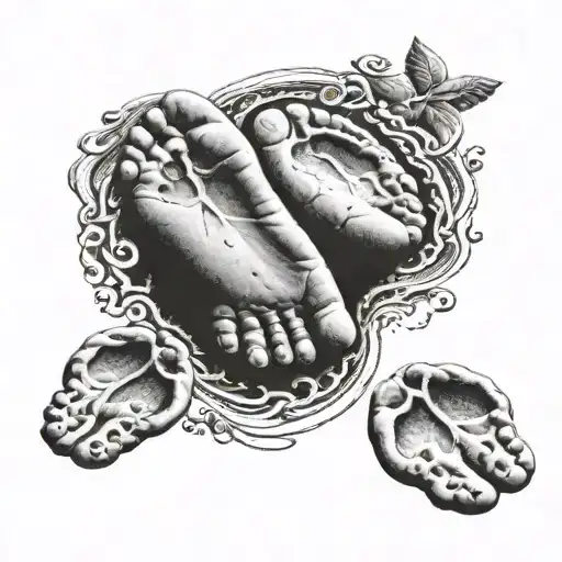 Angel Baby Foot Prints