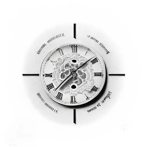 Hand Holding A Clock With Roman Numerals