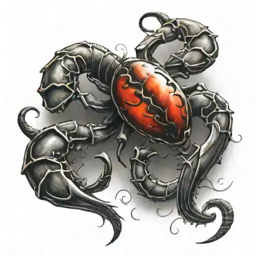 Scorpio Zodiac Sign With Heart