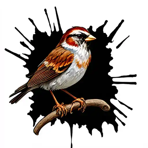 Sparrow And Greek Mythology Roman Numerals