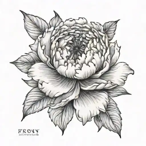 Peony Fine Line