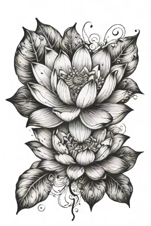 Lotus Flower And Inspirational Quote