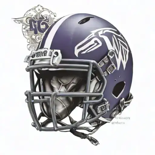 University Of Washington Football Helmet