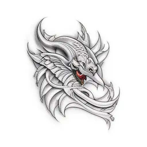 Create A Left Wing Which You Can Tattoo On The Upper Arm