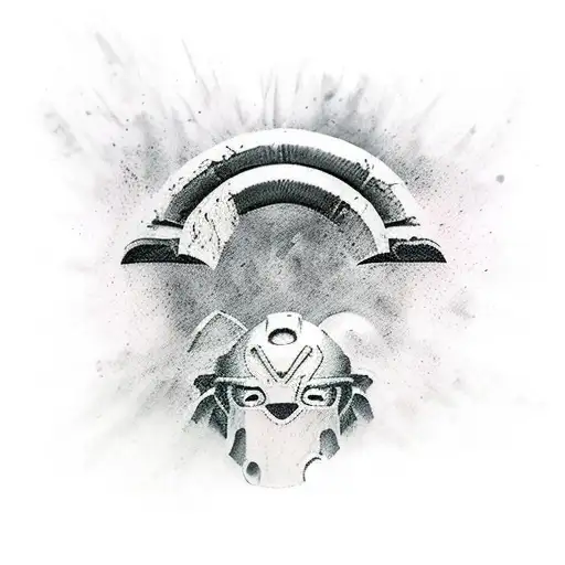 Spartan Warrior In Battle Position