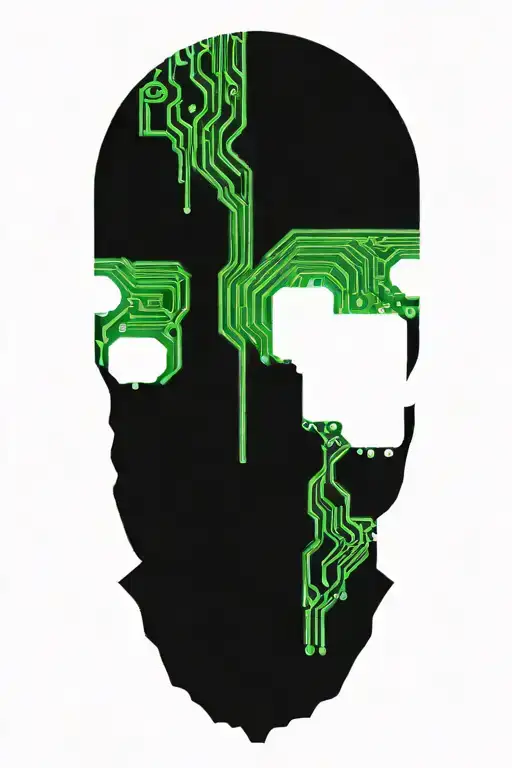 Circuit Board Patterns Intertwined