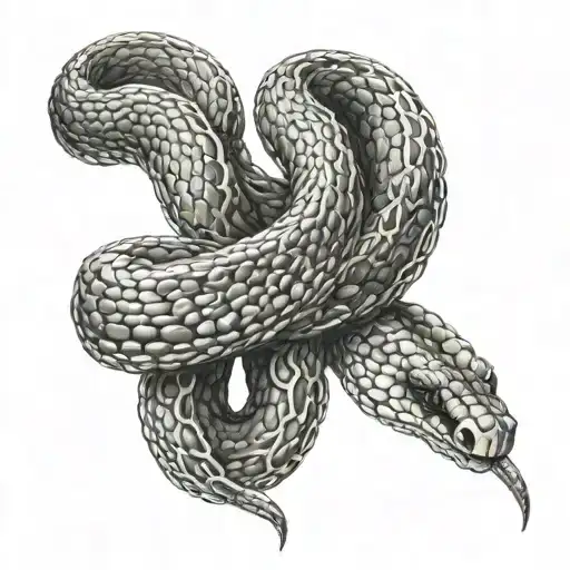 Snake Chain Eating Its Own Tail