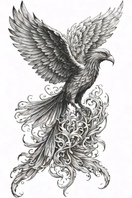 Phoenix Rising From Ashes