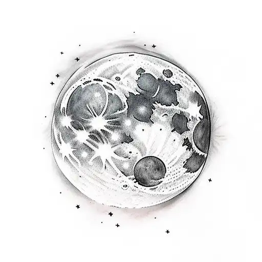 Moon And Stars Night Sky