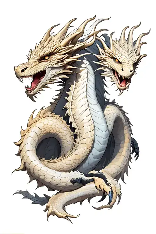 Heracles Figth Hydra Dragon With 3 Heads