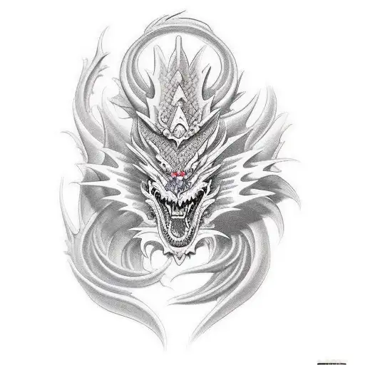 I Want The Shiryu Dragon Tatoo With Realistc Design