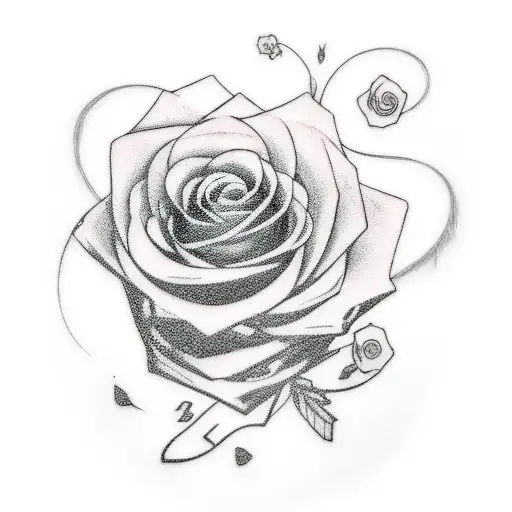 An Anime Character Reciting Poetry With Red And Black Roses In The Background