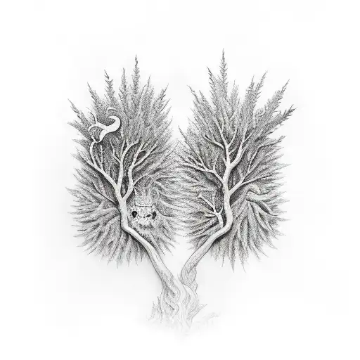 Adam And Eve With Tree