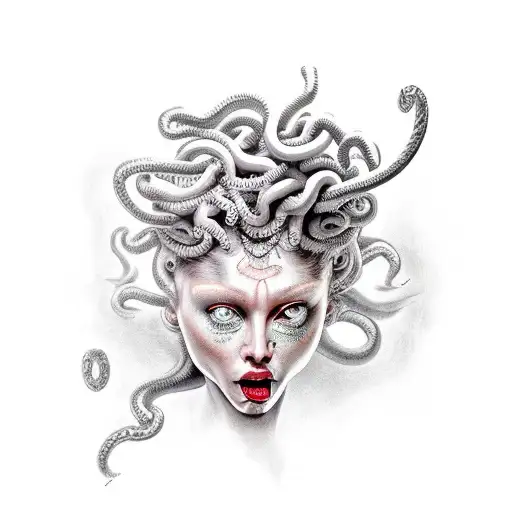Medusa Fighting Against Gladiator