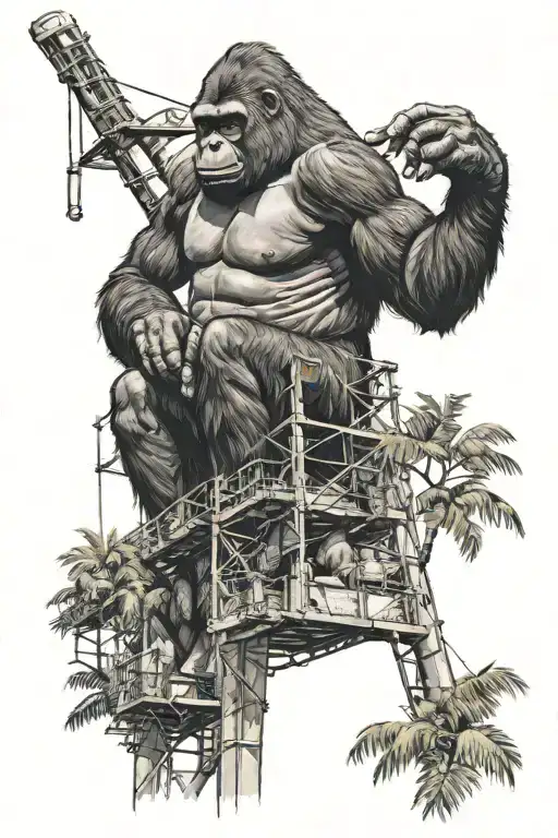 Gorilla On Cell Tower