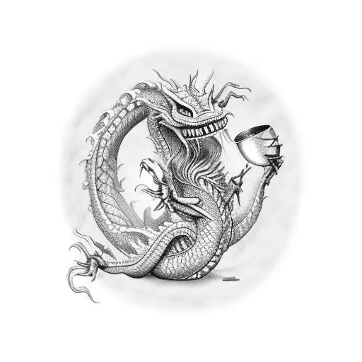 Alien Dragon Drink Popcorn