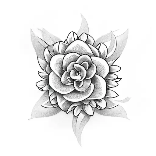 A Pink And White Star Jasmine Flower