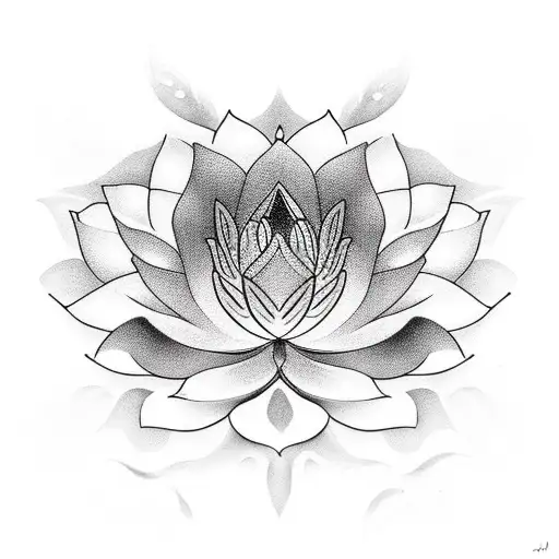 Lotus Flower On The Hip