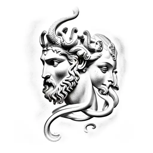 Zeus Poseidon E Medusa