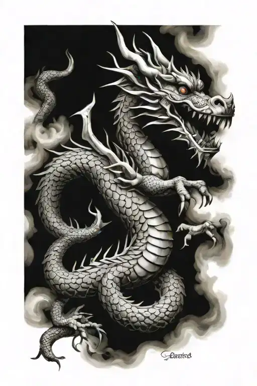 Oriental Dragon Wrapped