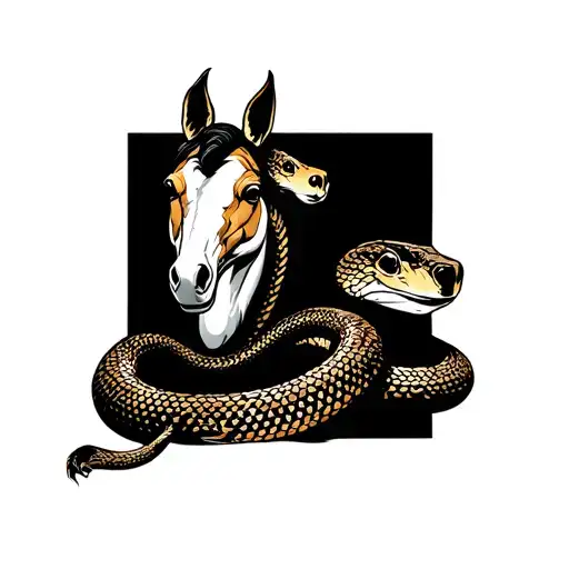 Snake And A Centaur