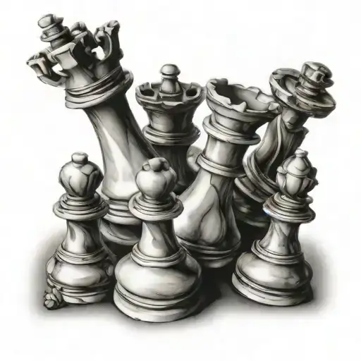 Chess Pieces Hidden
