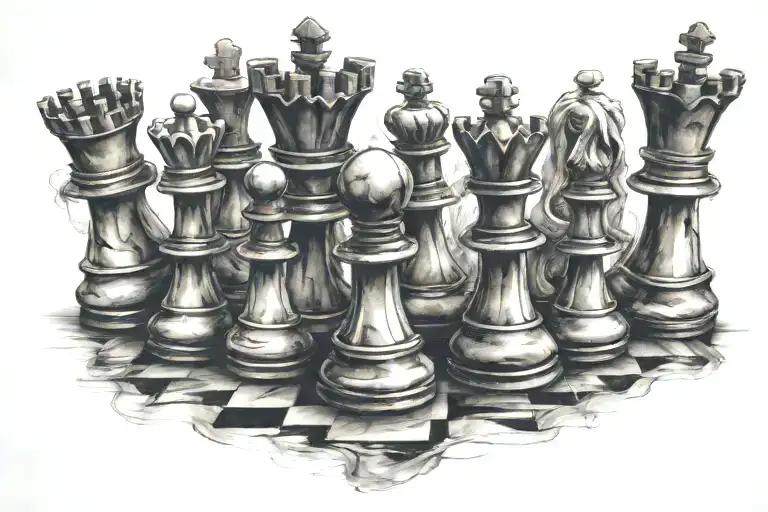 Chess Pieces Hidden Message