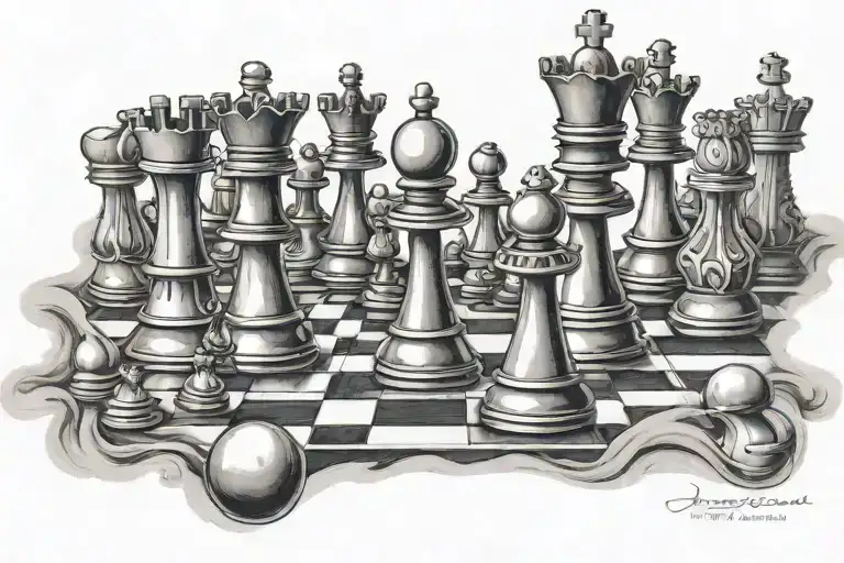 Chess Pieces Hidden Message