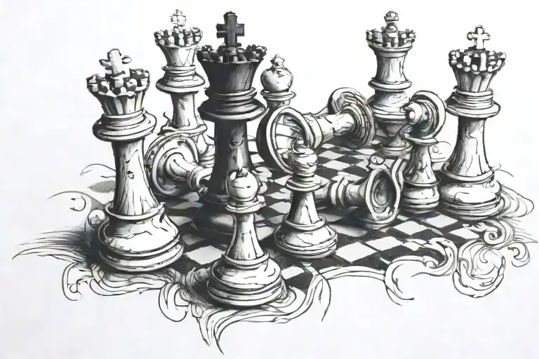 Chess Pieces Hidden Message