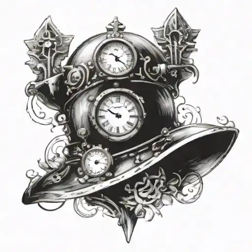 Helm With Clock Inside