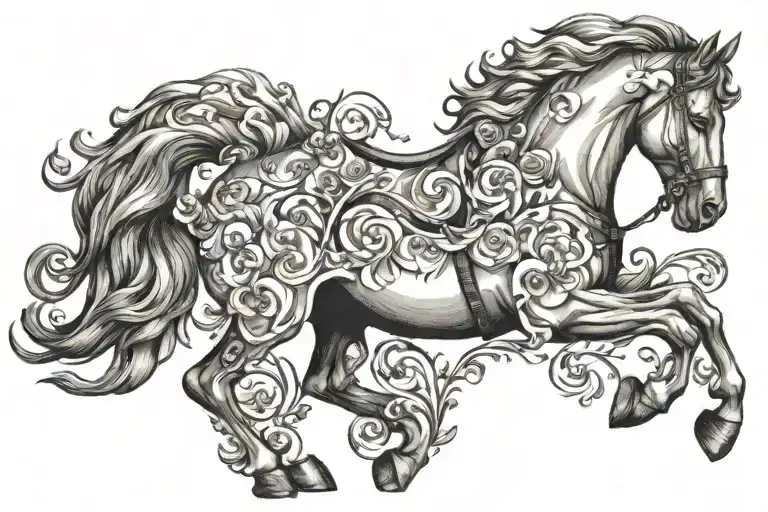 Virgo Wood Horse