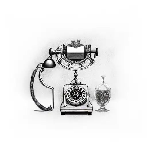 Cardinal Bird And Rotary Phone