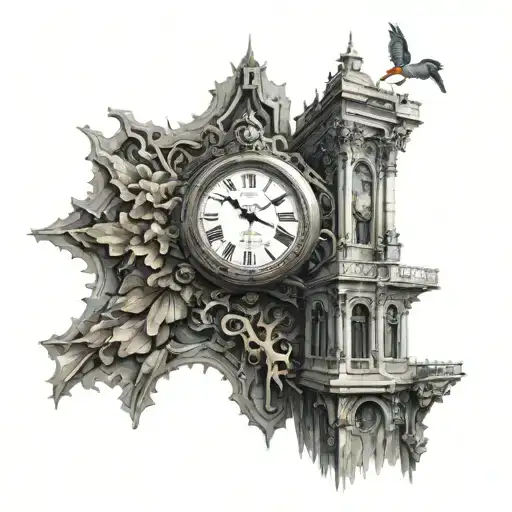 Kronos God Of Time Clock Tower Emerging