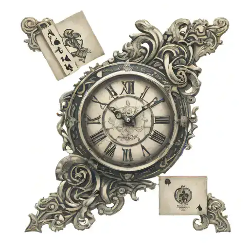 God Of Time Castings Spells Clock And Cards